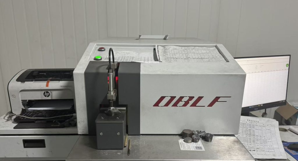 OBLF metal analyzer spectrometer for investment casting material certification at Aohai Precision