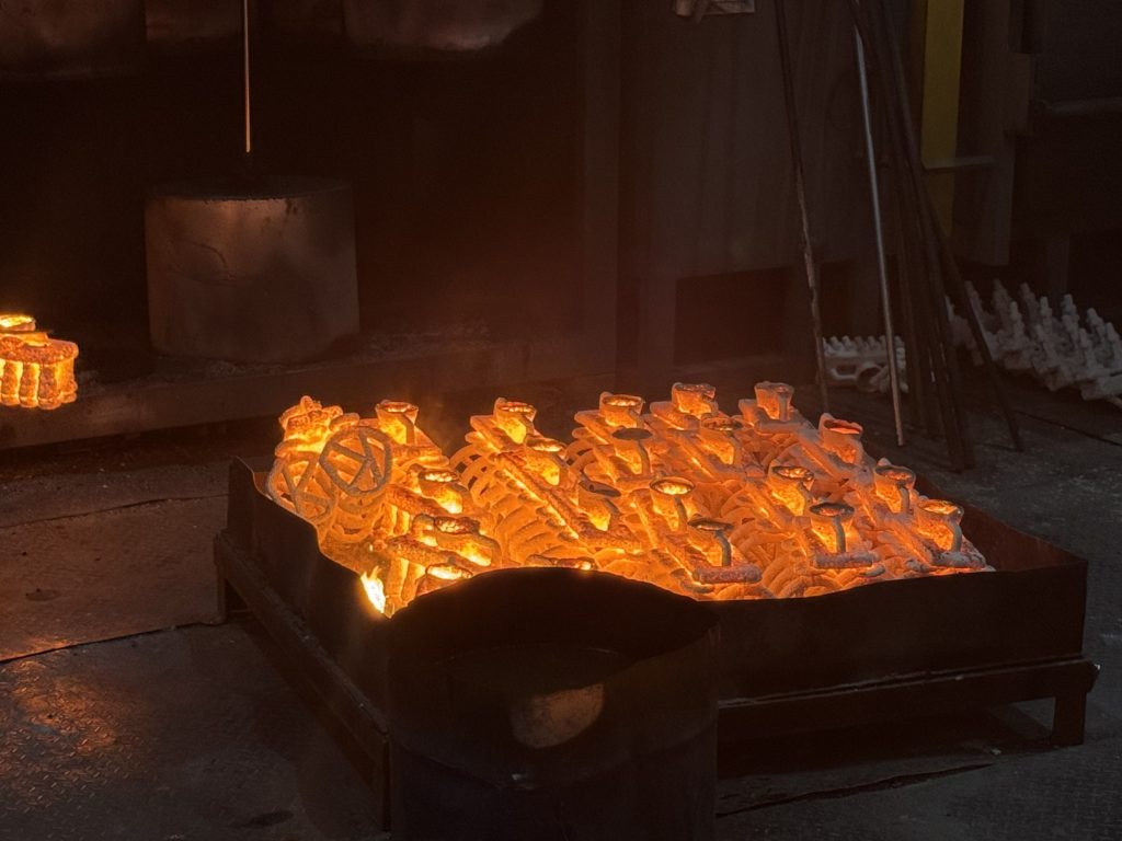 high temperature calcination of ceramic shells in investment casting process