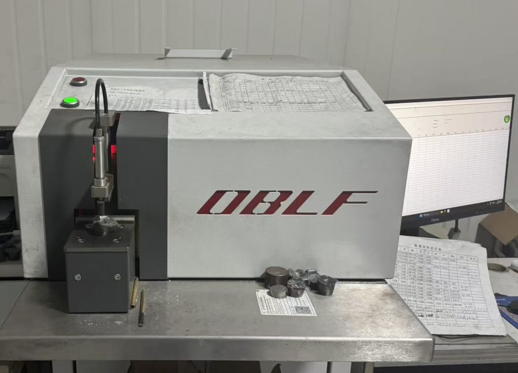 OBLF spectrometer for chemical composition analysis in investment casting